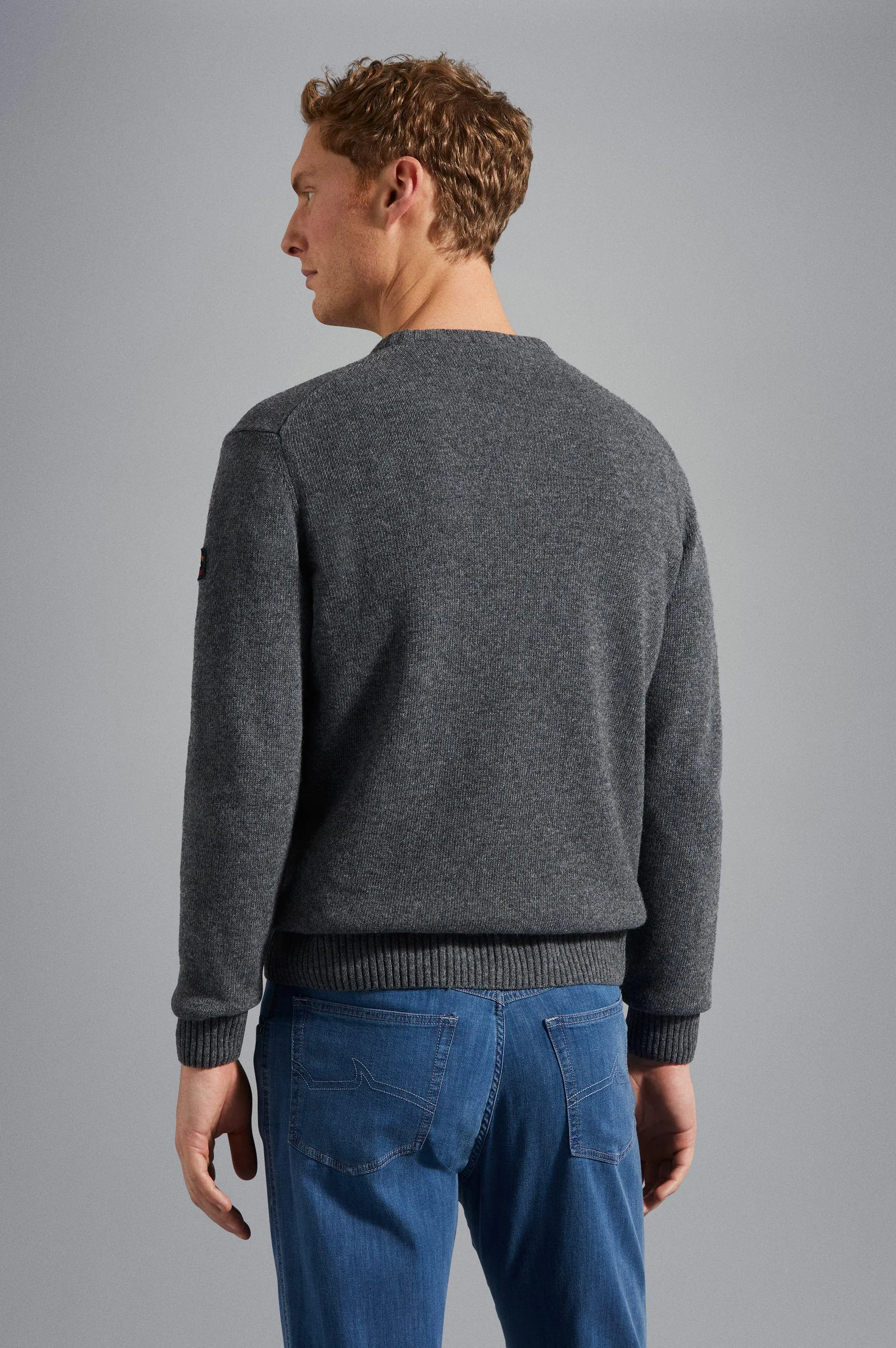 Paul & Shark - Chandail col rond de laine Shetland Eco-Wool