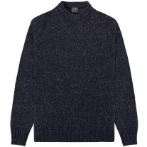 Paul & Shark Speckled Wool Crewneck Knit Navy