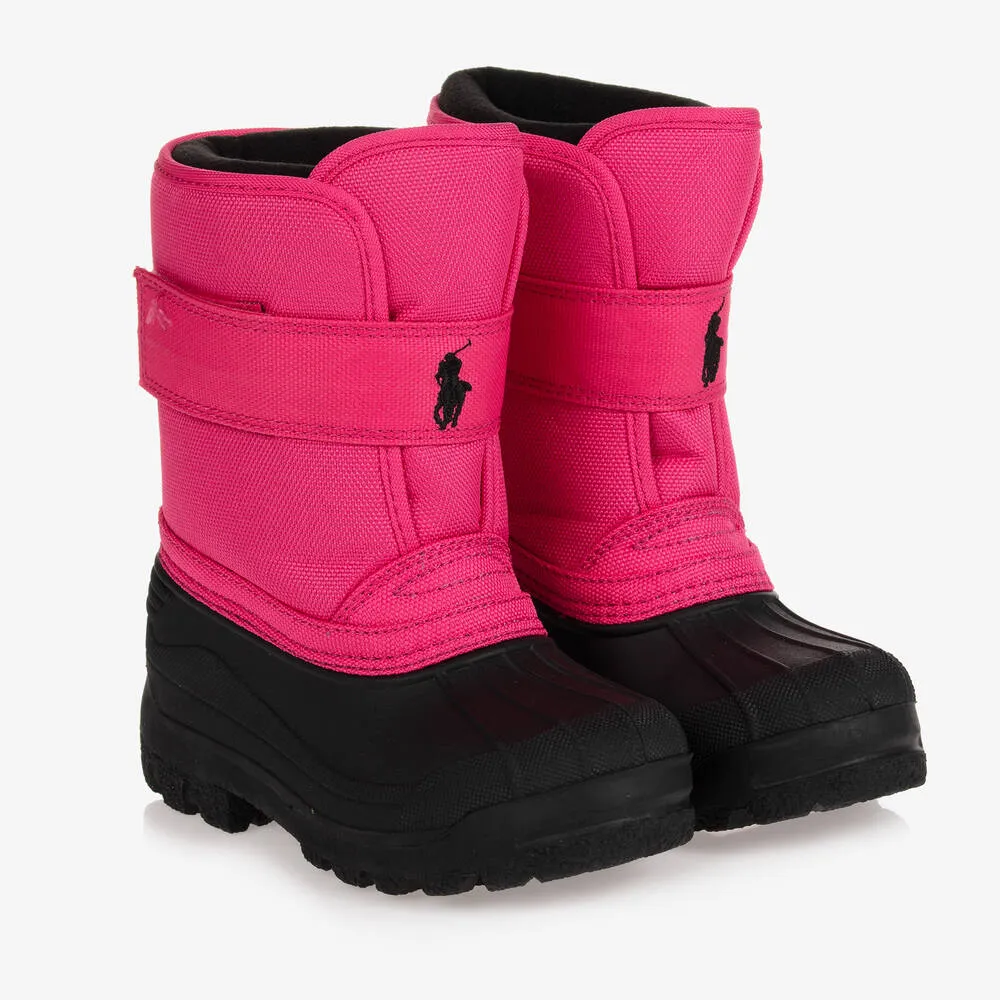 Pink Logo Snow Boots