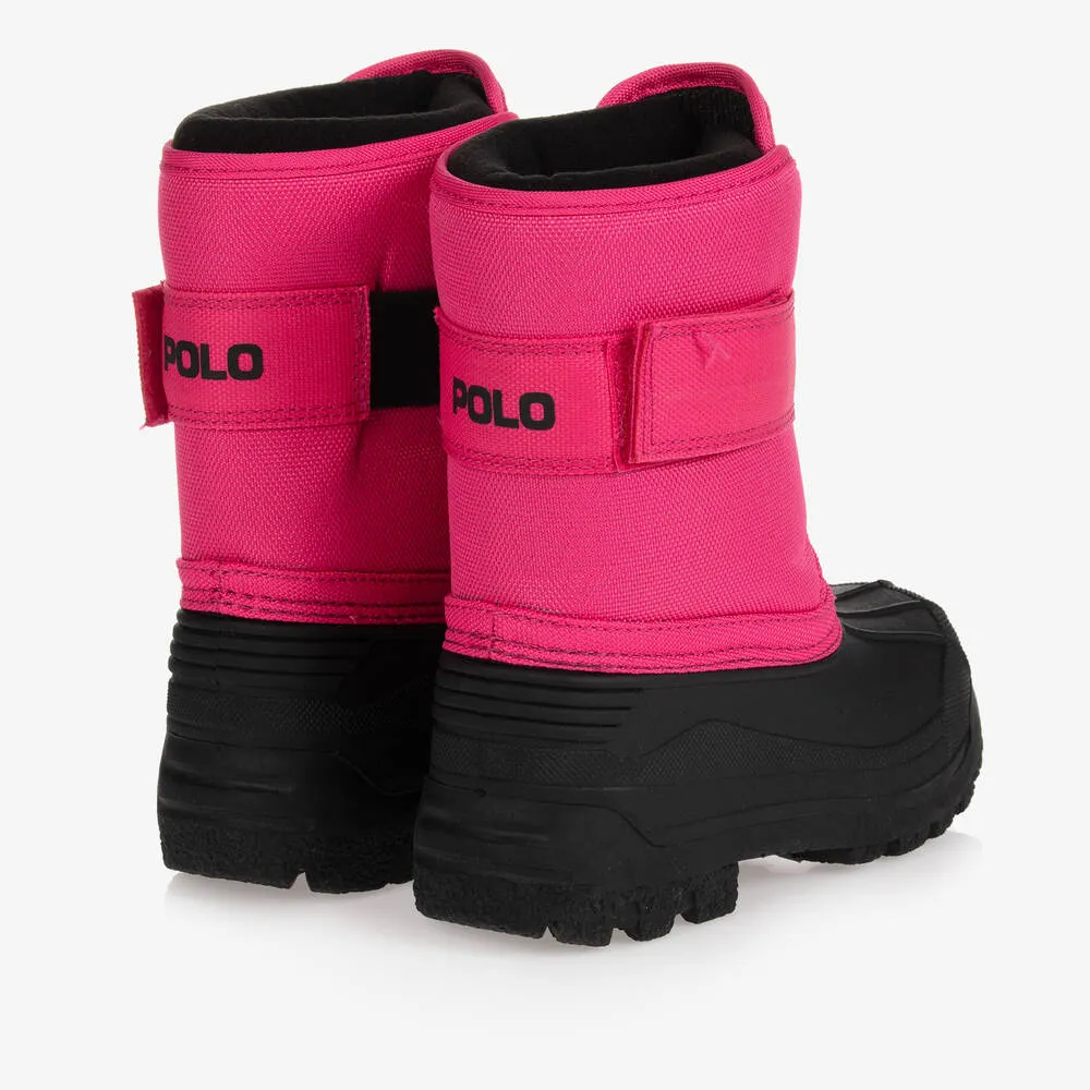 Pink Logo Snow Boots