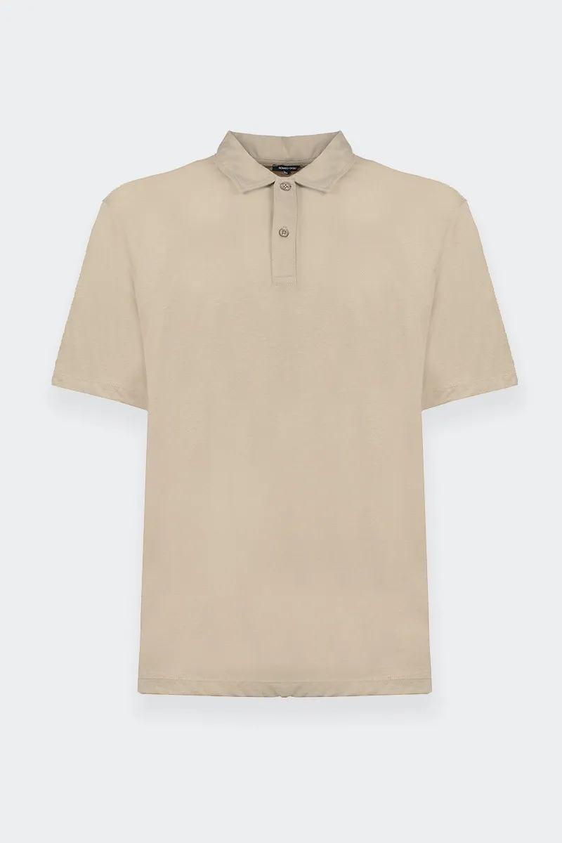 POLO IN JERSEY BEIGE