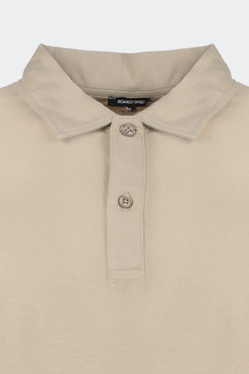 POLO IN JERSEY BEIGE