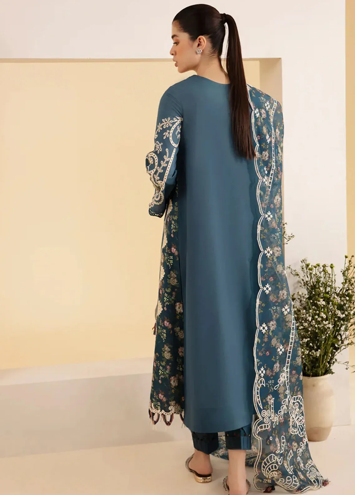 Qlinekari By Qalamkar Embroidered Lawn 3 Piece Unstitched Suit QLM24QK SQ-05 ELA