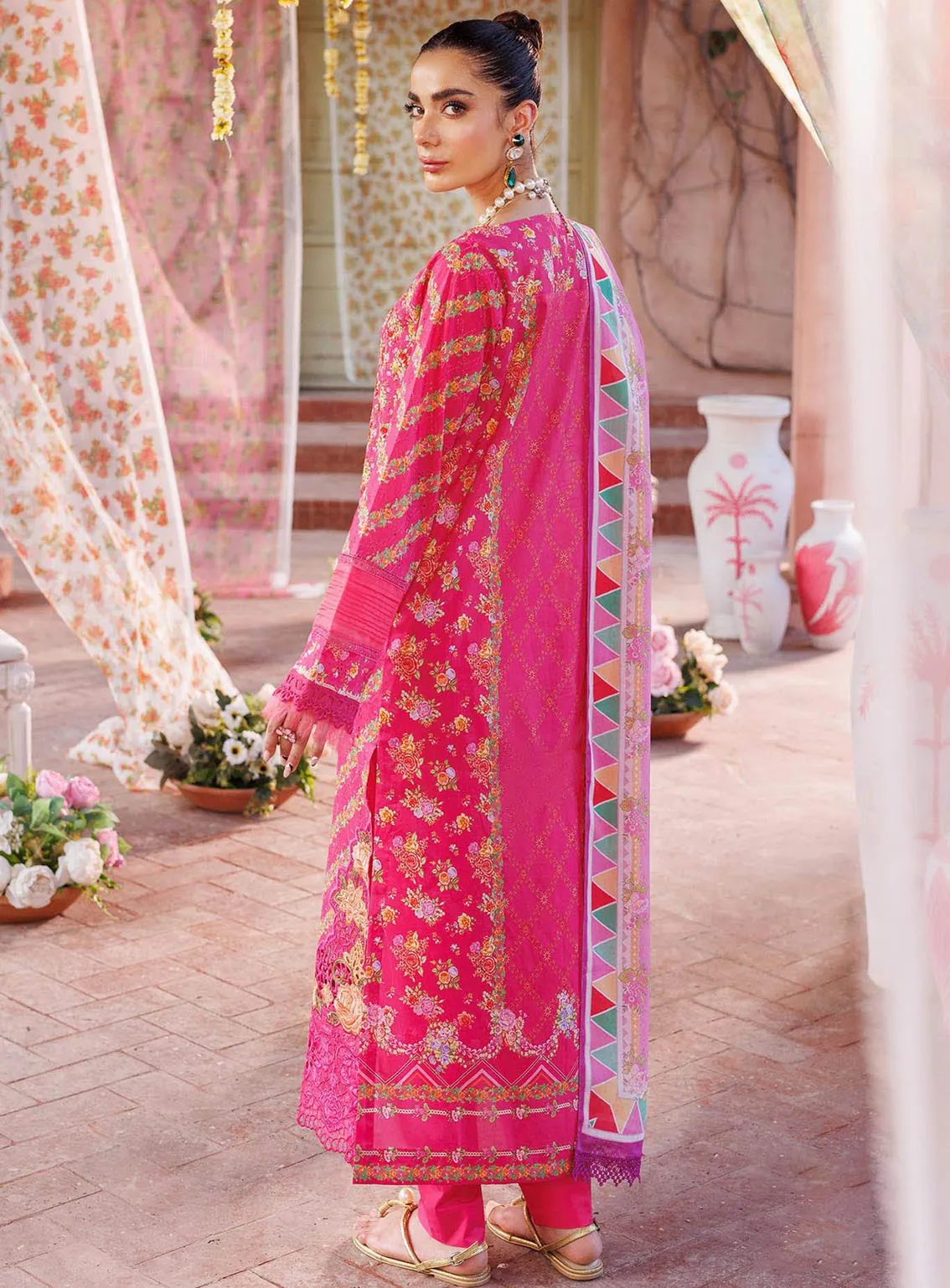 RajBari Printkari Exclusive Embroidered Lawn 3 Piece Unstitched Suit RBU24P EEL-5B