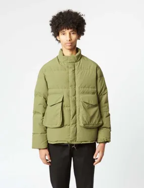 Recycled Down Jacket - Olive Green