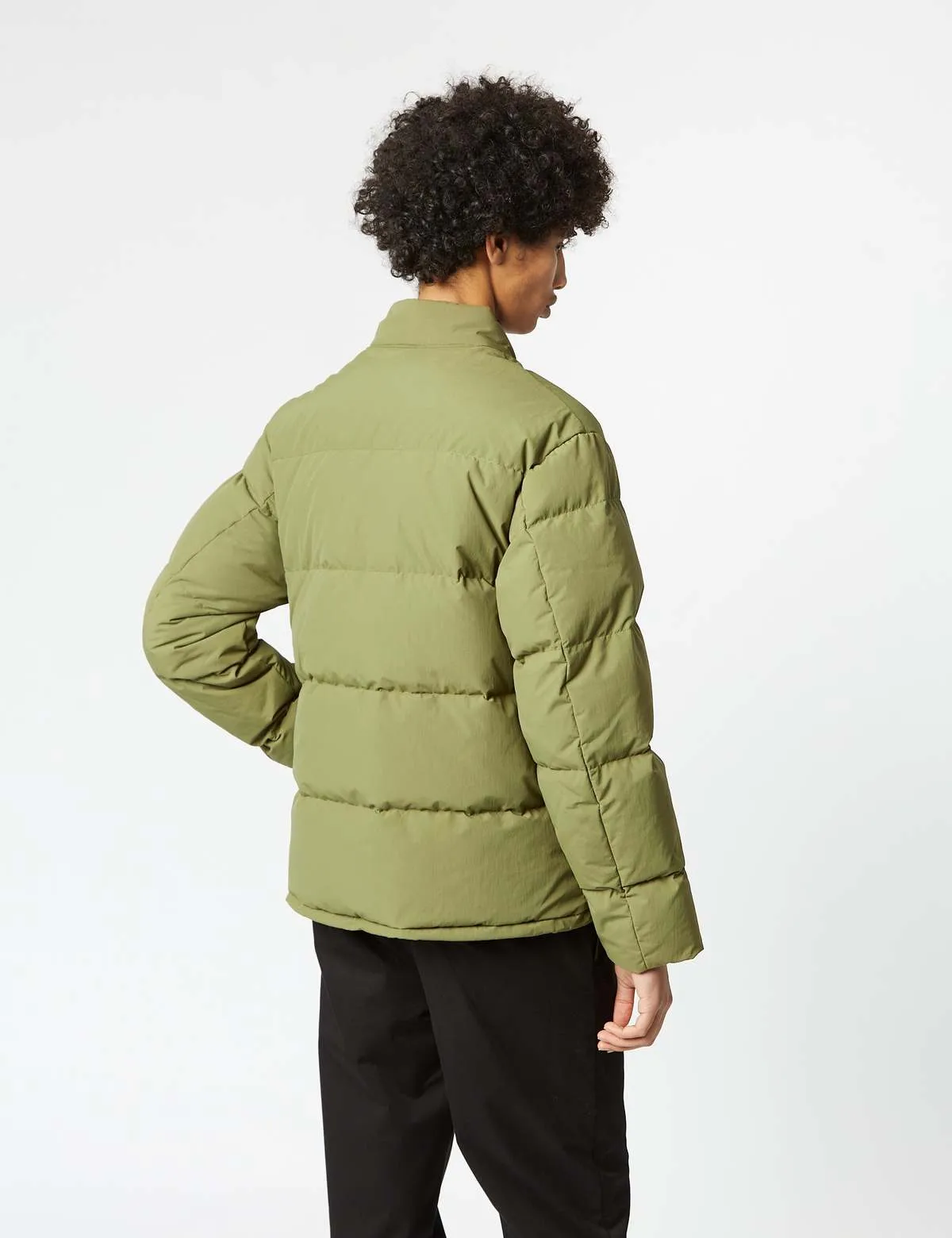 Recycled Down Jacket - Olive Green