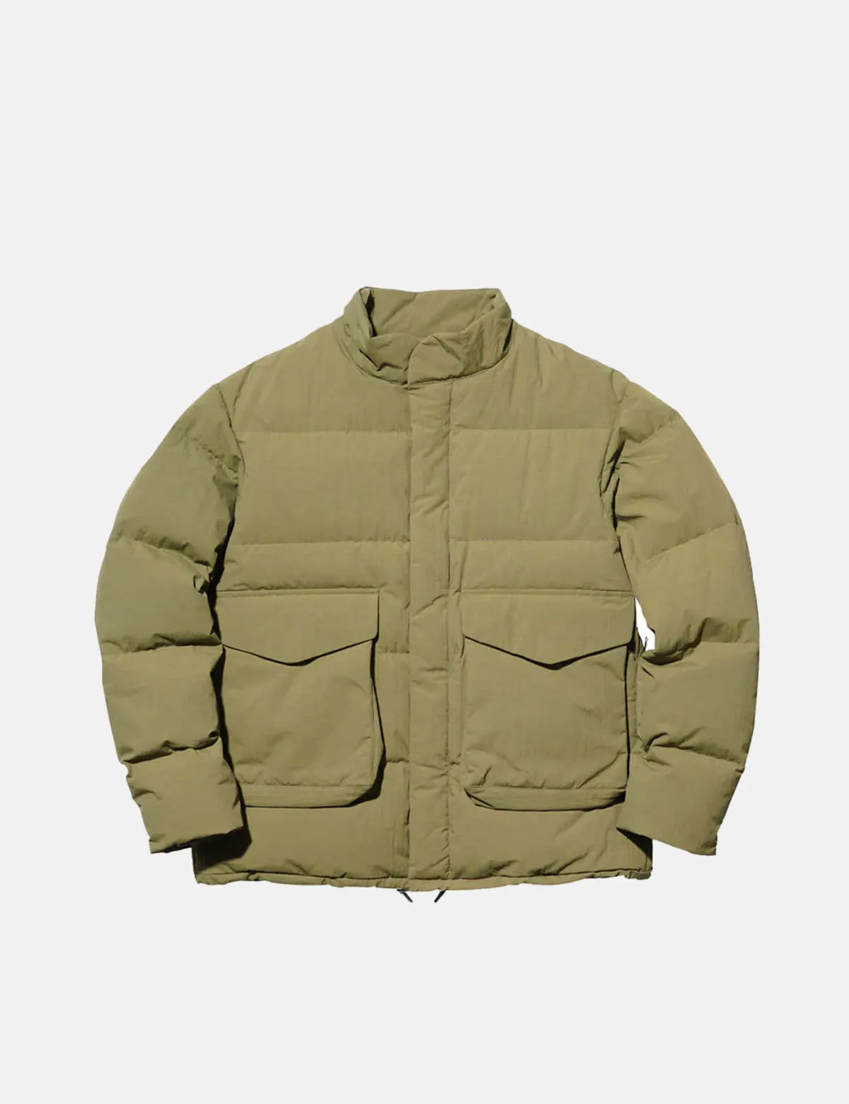 Recycled Down Jacket - Olive Green