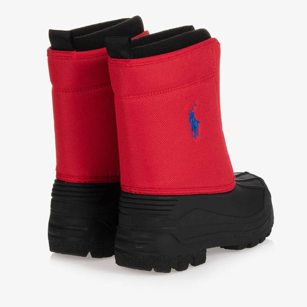 Red Logo Snow Boots