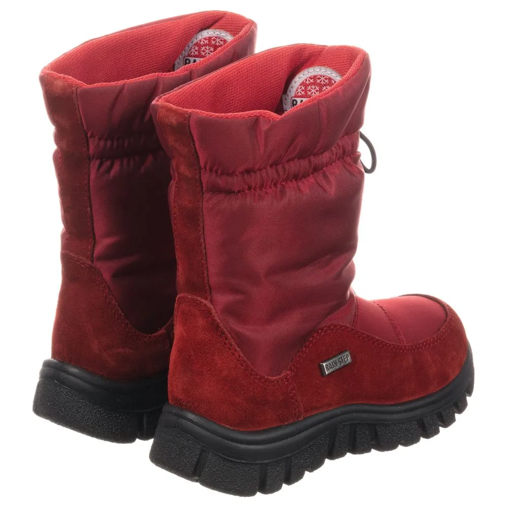 Red Waterproof Snow Boots