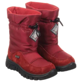 Red Waterproof Snow Boots