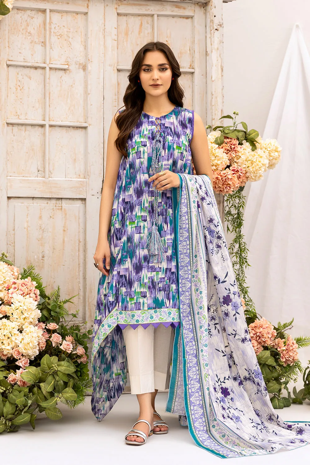 Safwa Praha Vol-07 Fine Digital Printed Lawn Unstitched 3Pc Suit SPH-62