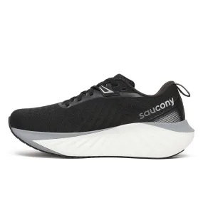 Saucony Women's Triumph 22 Sneaker, Black/White, 10 Wide