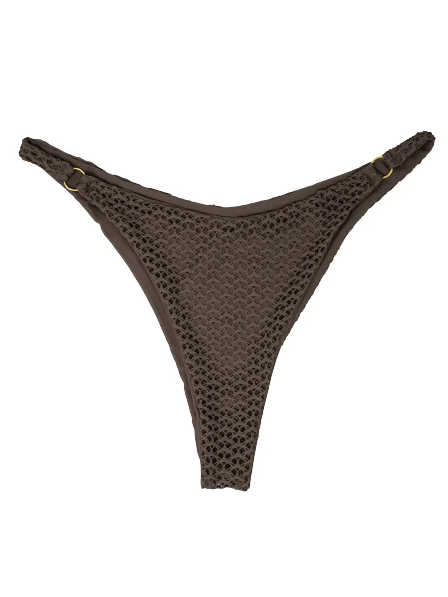 SELENA bottoms - Mesh Brown