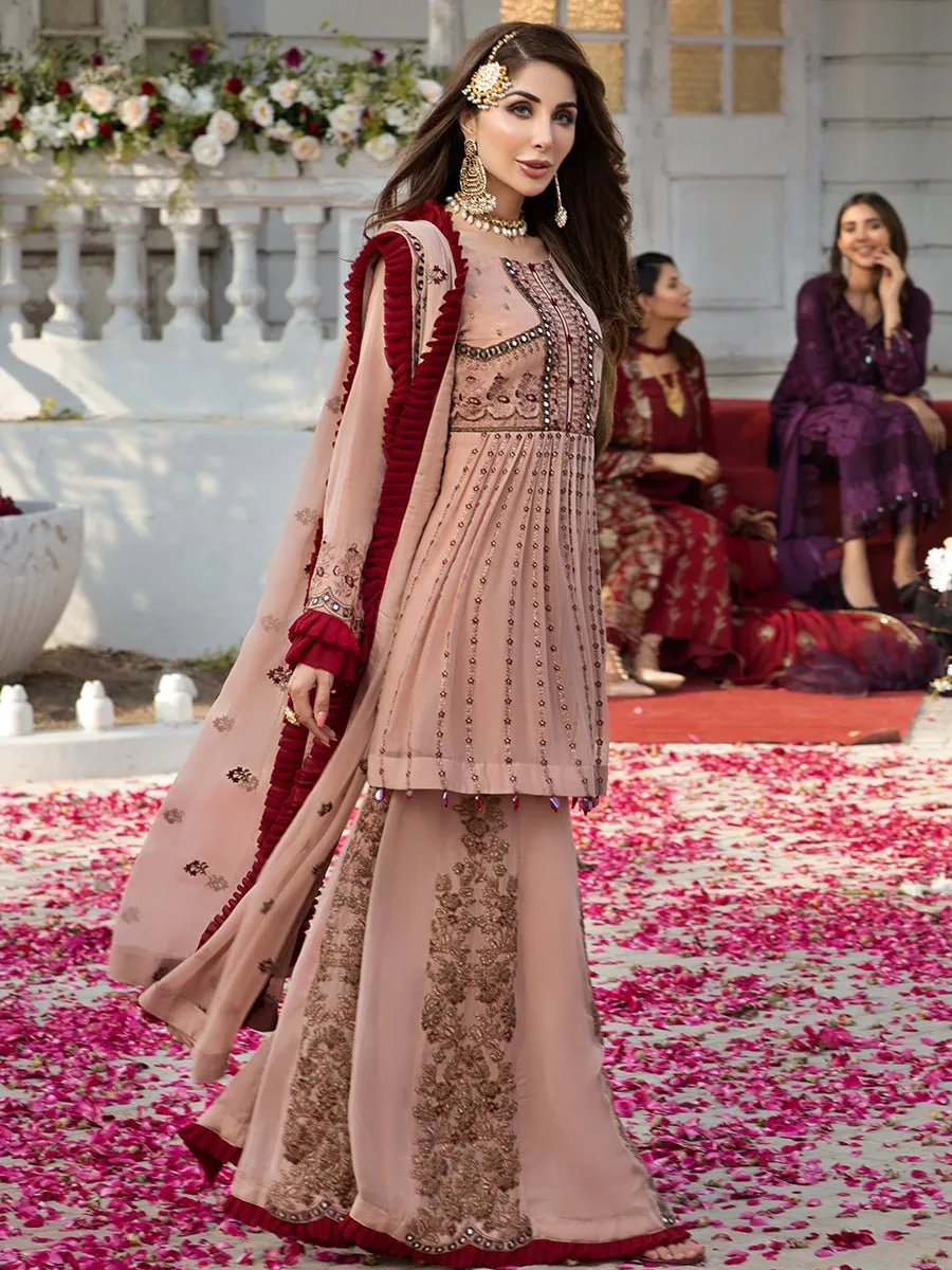 Sheer Beauty-Unstitched 3pc Heavy Embroidered Luxury Chiffon Suit (HC-00008)