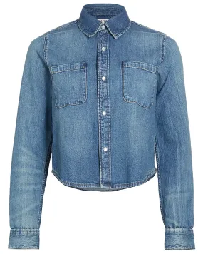 Slim Denim Shirt in Worndown