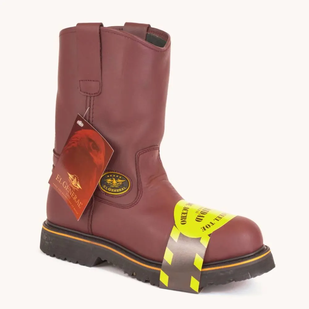 Steel Toe Pull-On Work Boots -El General Wellington Boots 113