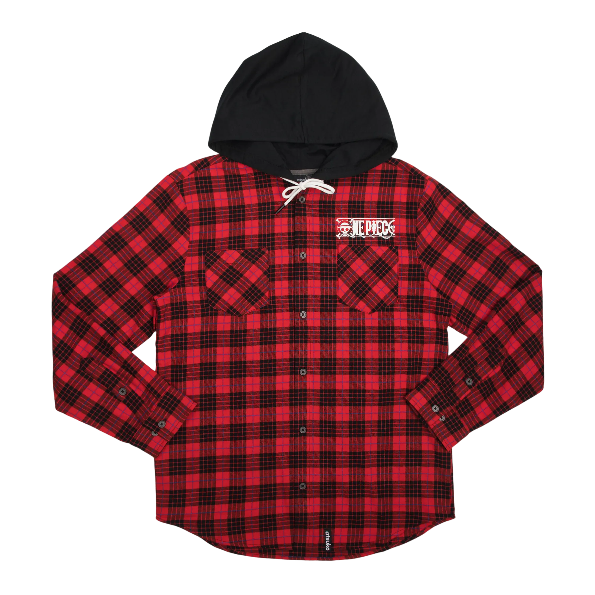 Straw Hat Crew Hooded Flannel