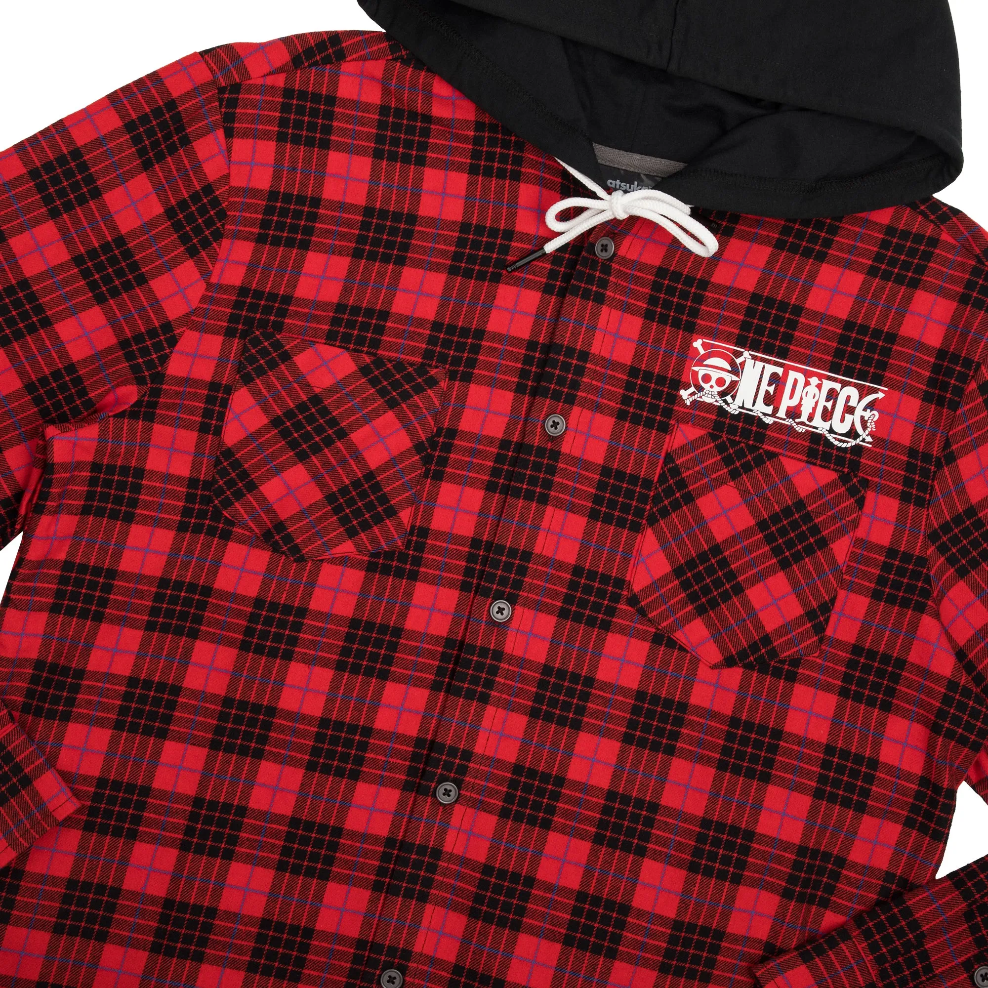 Straw Hat Crew Hooded Flannel