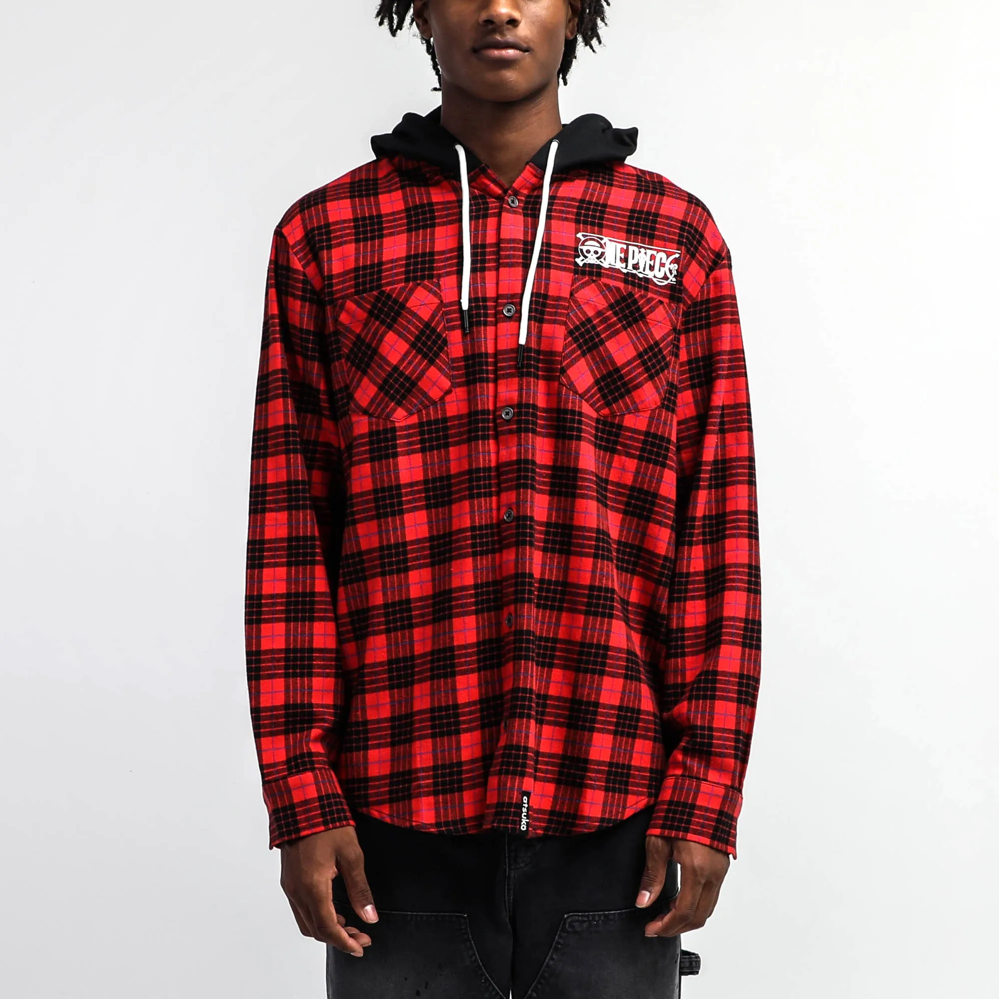 Straw Hat Crew Hooded Flannel