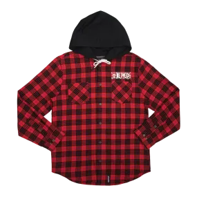 Straw Hat Crew Hooded Flannel