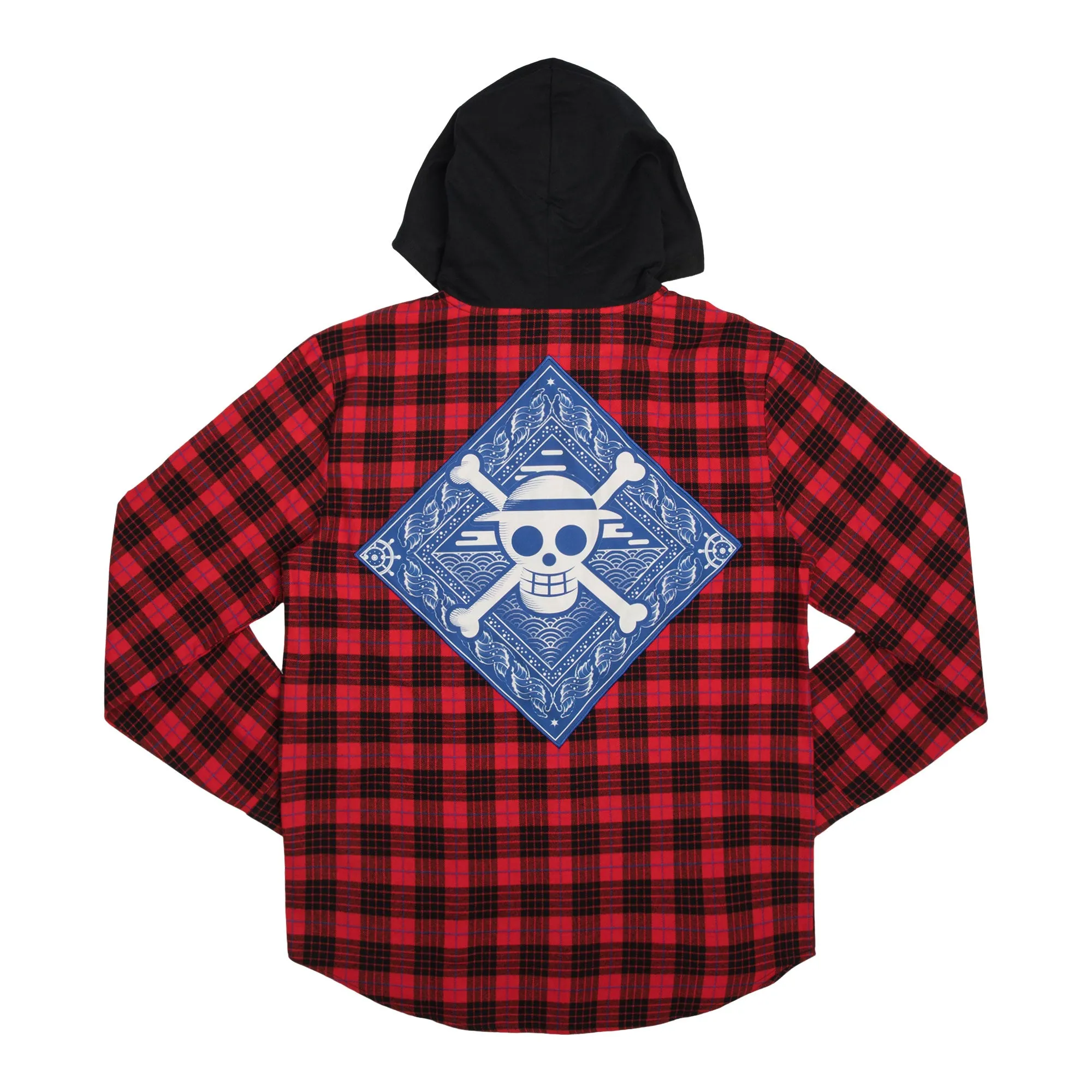 Straw Hat Crew Hooded Flannel