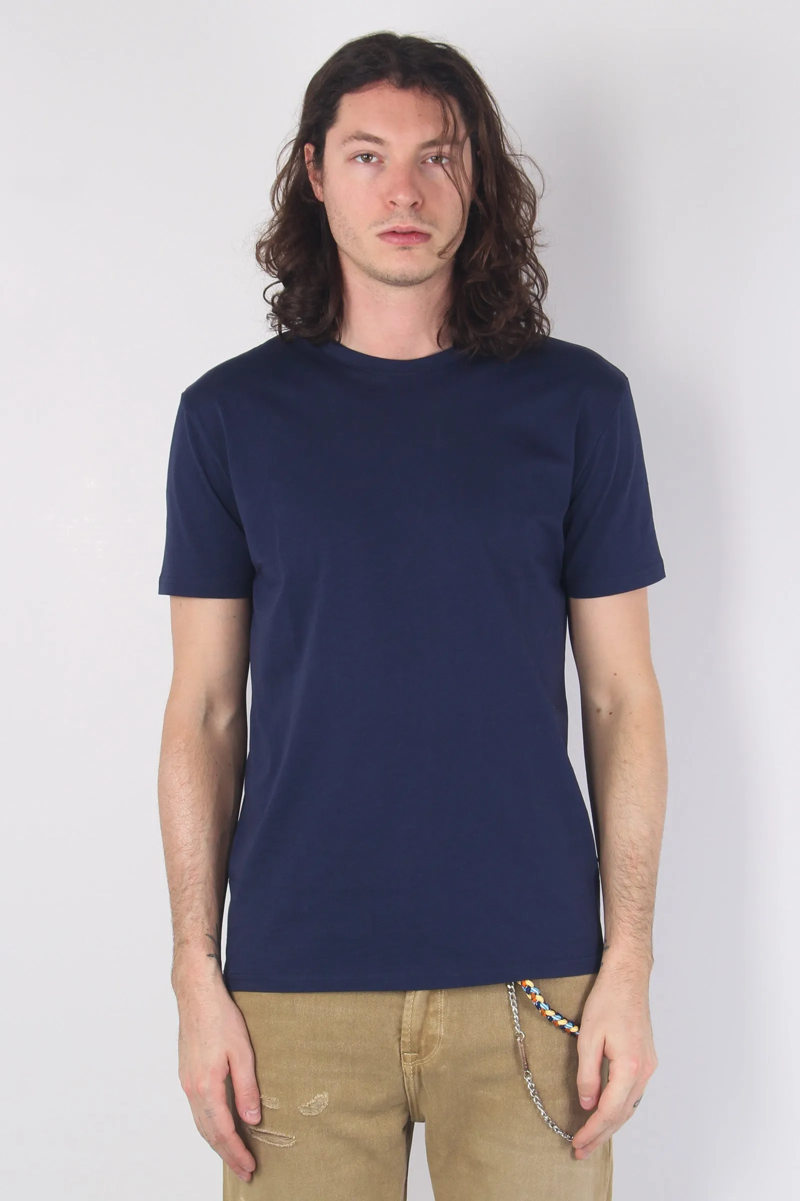 T-shirt Basica Cotone Deep Blue