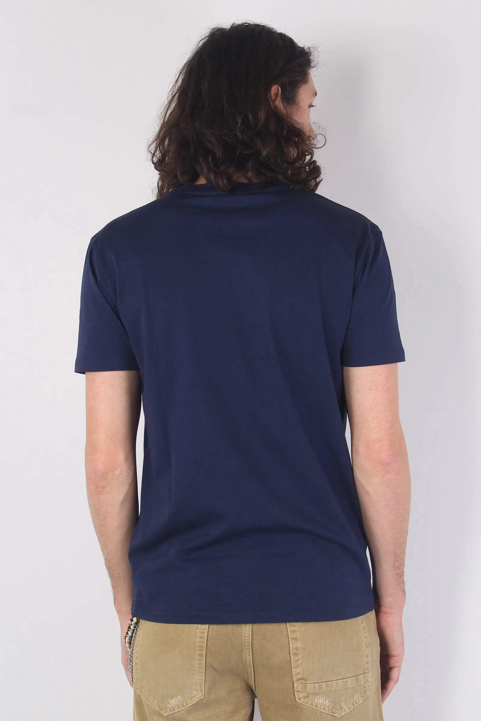 T-shirt Basica Cotone Deep Blue