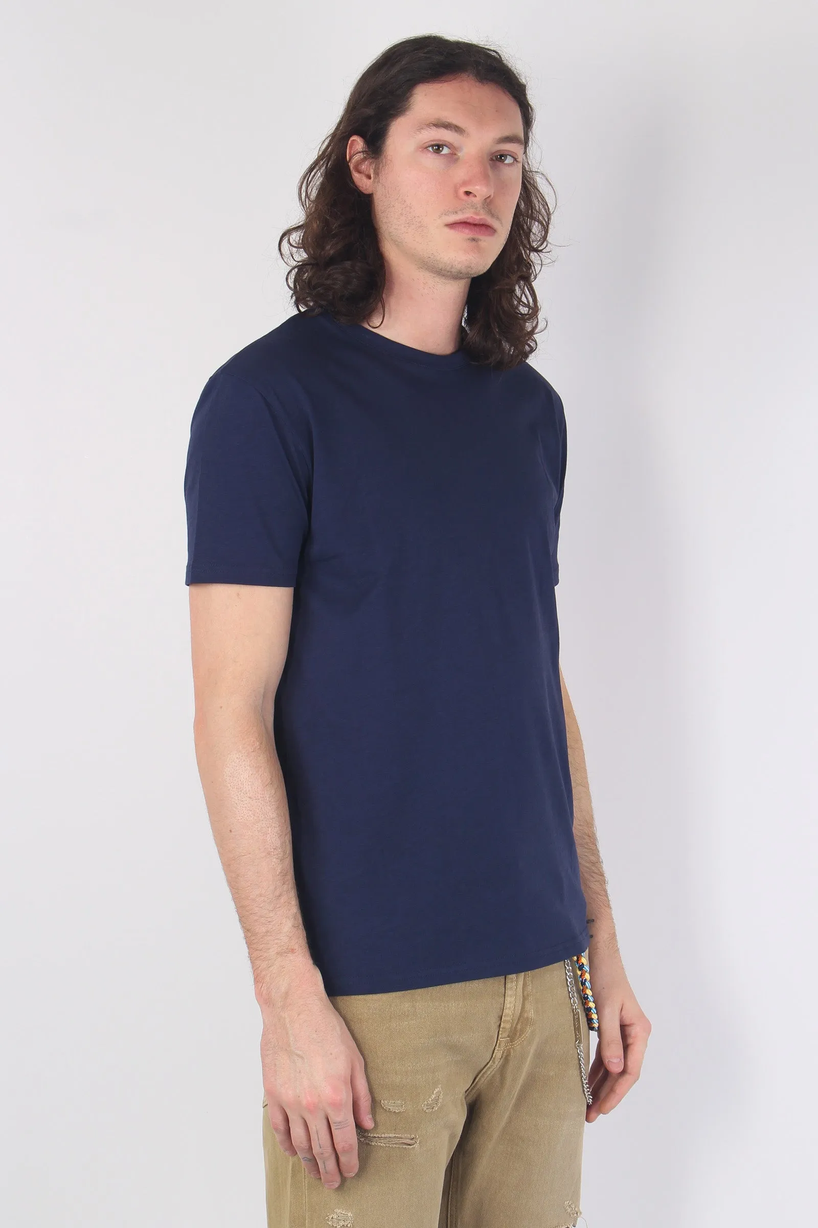 T-shirt Basica Cotone Deep Blue