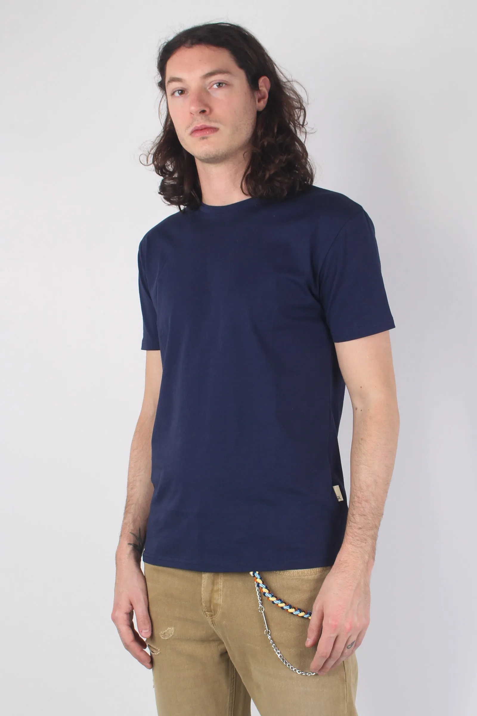 T-shirt Basica Cotone Deep Blue