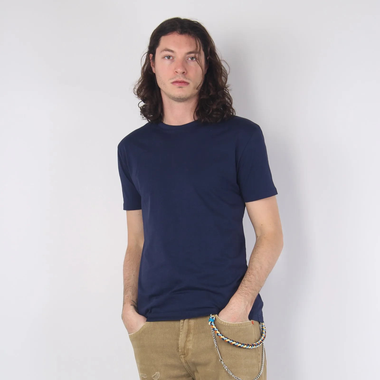 T-shirt Basica Cotone Deep Blue