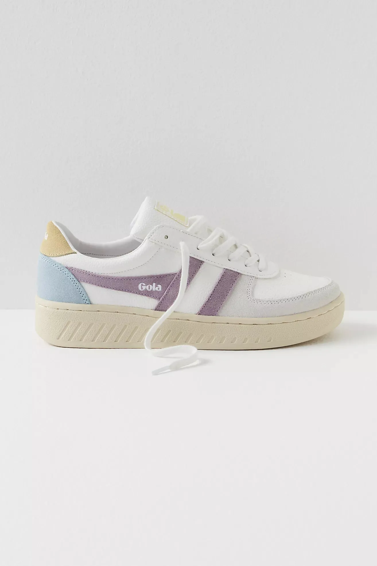 The Grandslam Trident Sneaker - White + Lily + Lemon