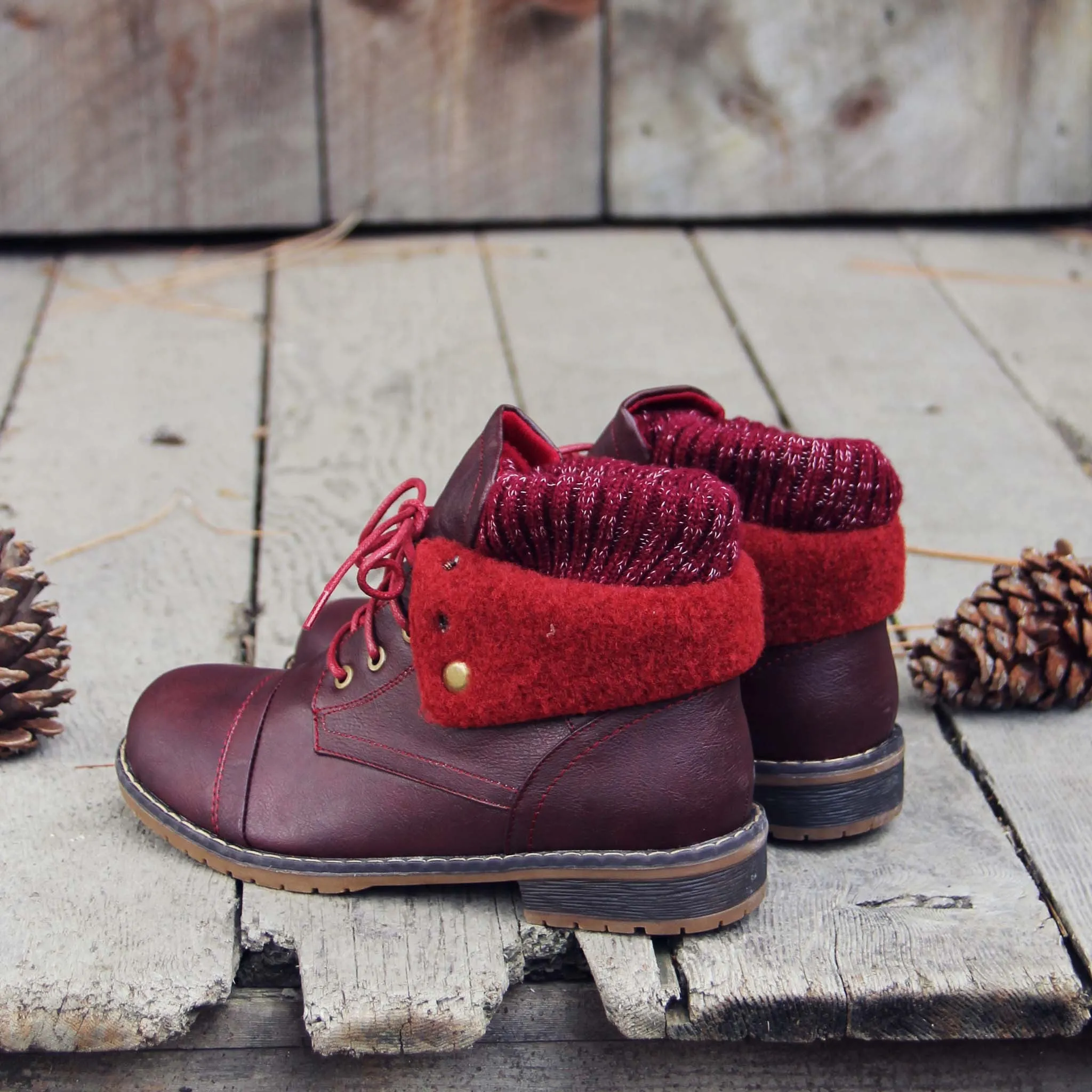 The Nor'wester Boots in Burgundy