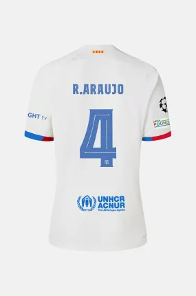 UCL FC Barcelona away shirt 23/24 - Junior - R. ARAUJO