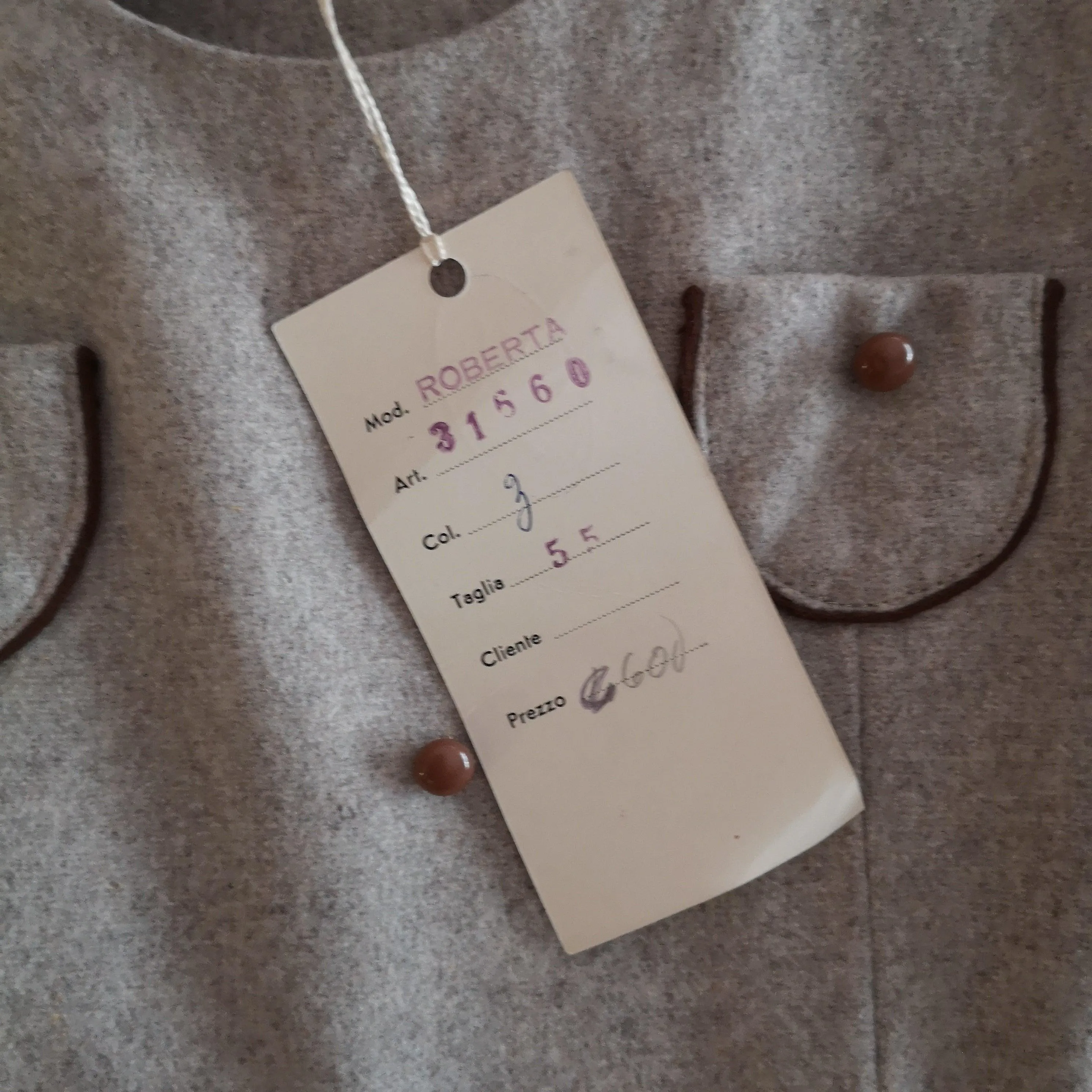 [Unworn]  VINTAGE Wool dress 4Y  (dead stock)