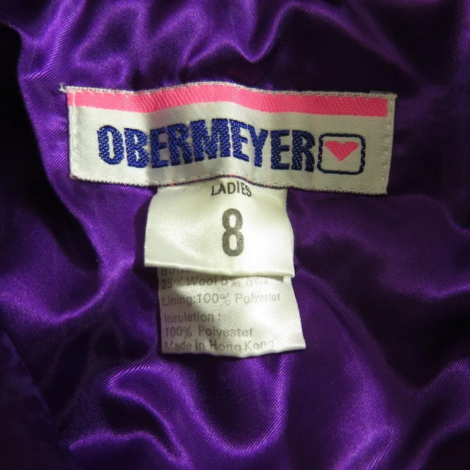 Vintage 80s Obermeyer Retro Ski Suit Womens 8 The Clothing Vault