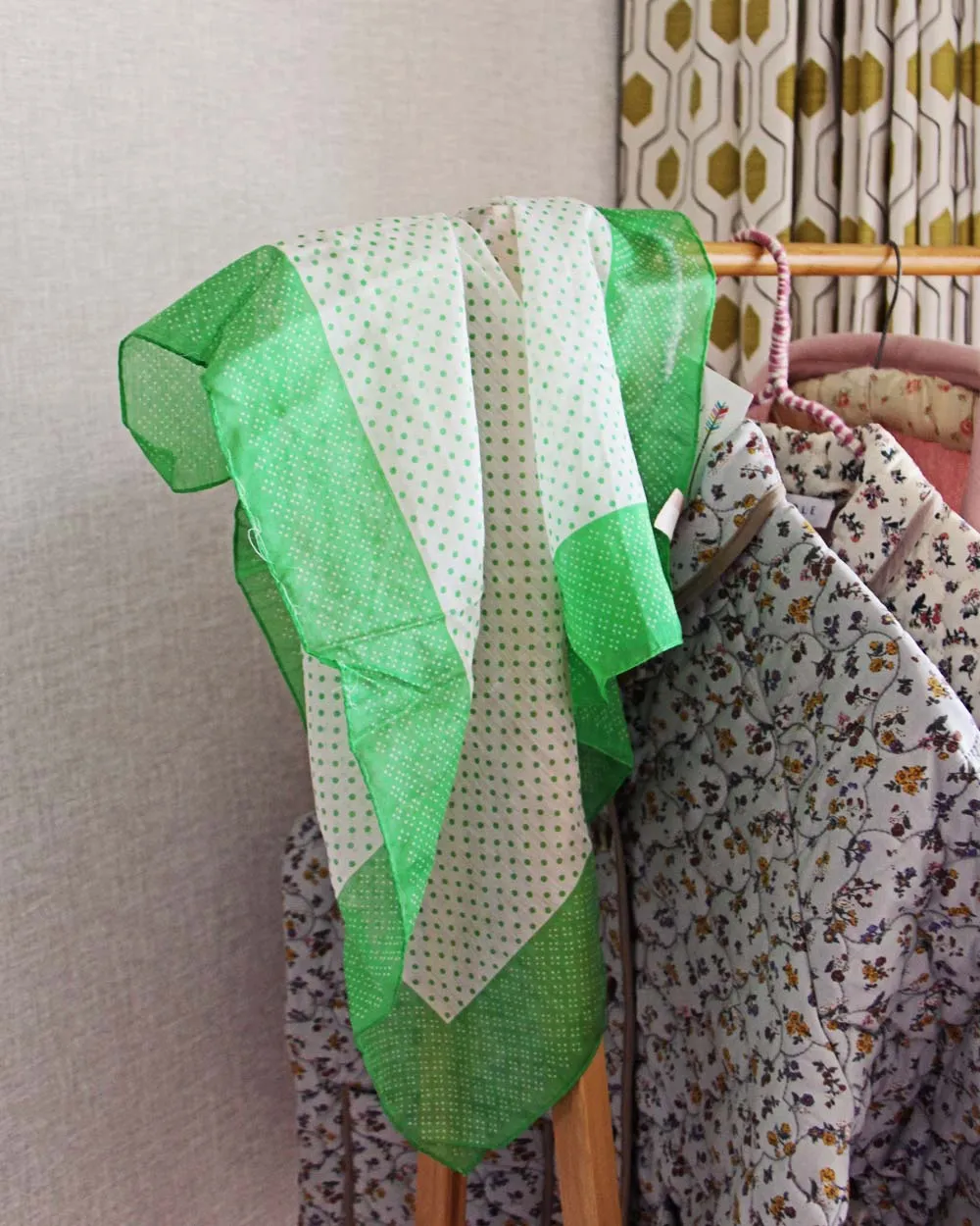 Vintage Spring Dot Scarf