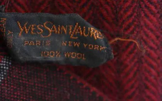 Vintage YVES SAINT LAURENT Wool Scarf