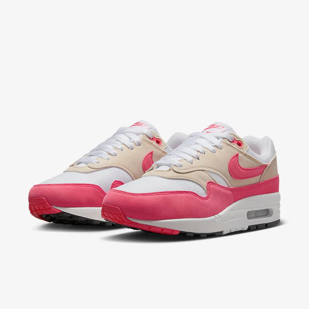 Women's Nike Air Max 1 - WHITE/ASTER PINK-LT OREWOOD BRN-BLACK