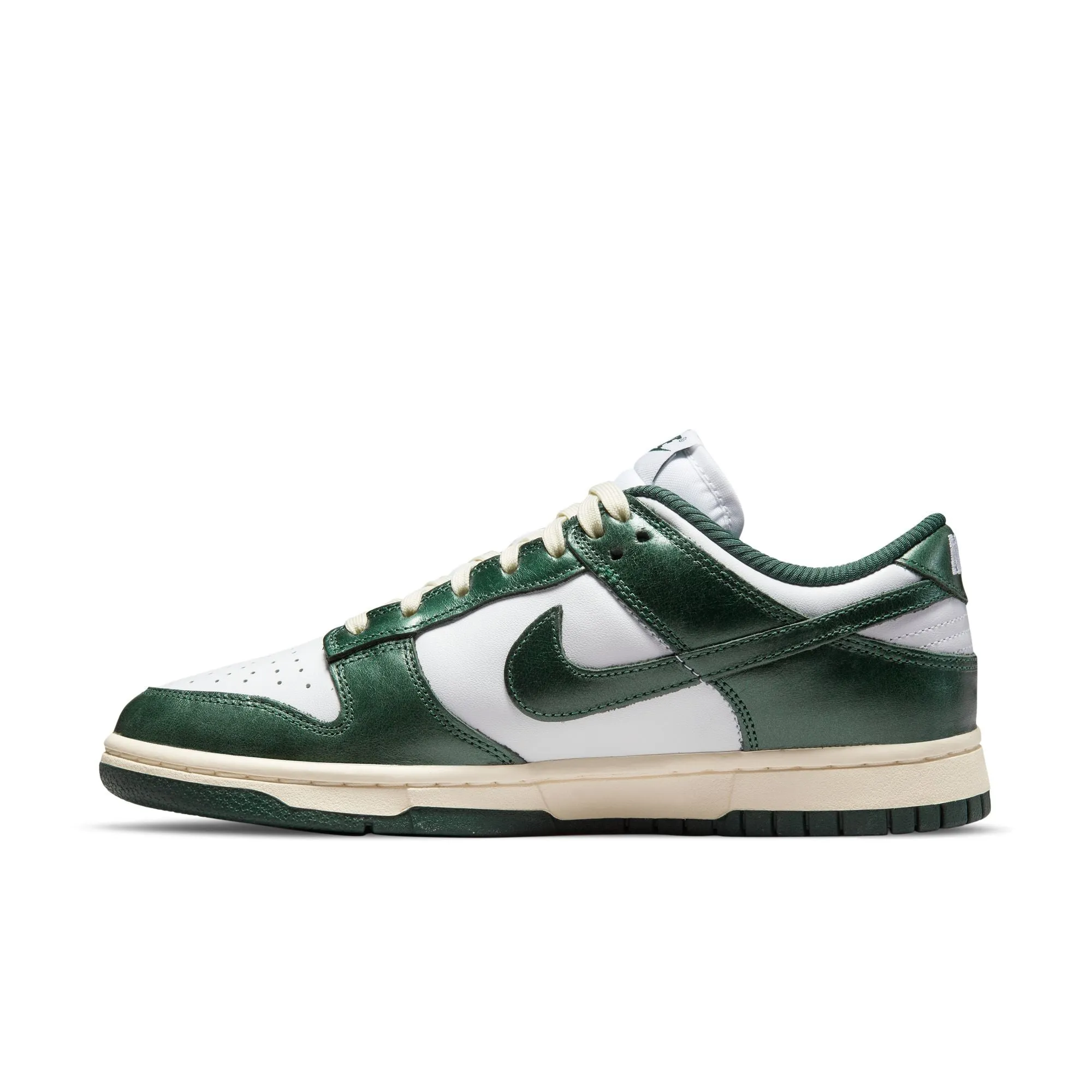 Women's Nike Dunk Low-WHITE/PRO GREEN-COCONUT MILK