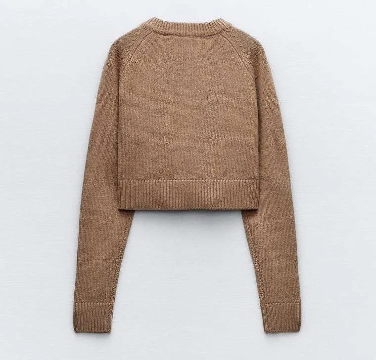 ZARA  |Casual Style Wool Plain Cardigans