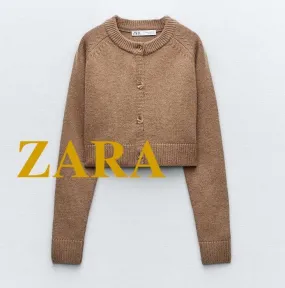 ZARA  |Casual Style Wool Plain Cardigans