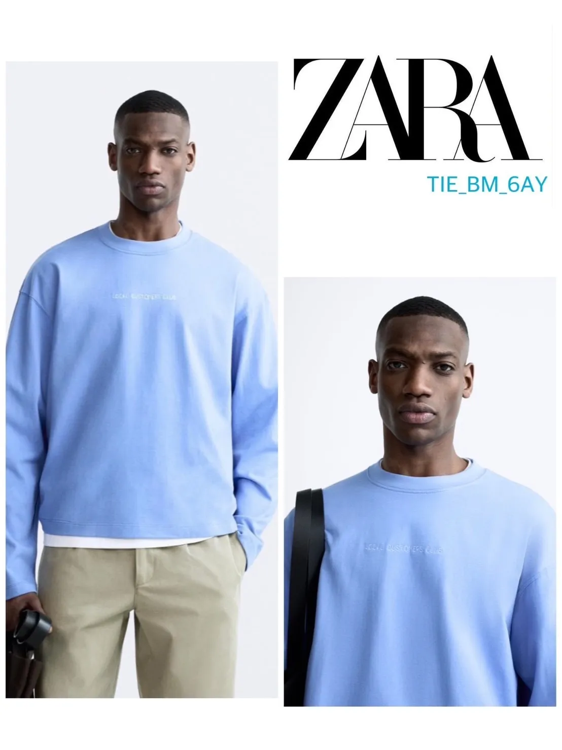 ZARA  |TEXT T-SHIRT