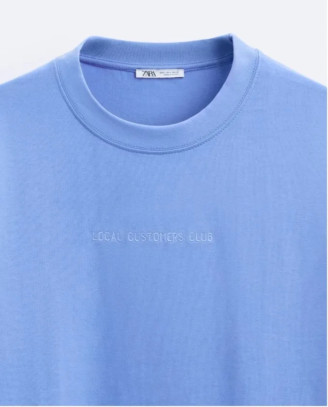 ZARA  |TEXT T-SHIRT